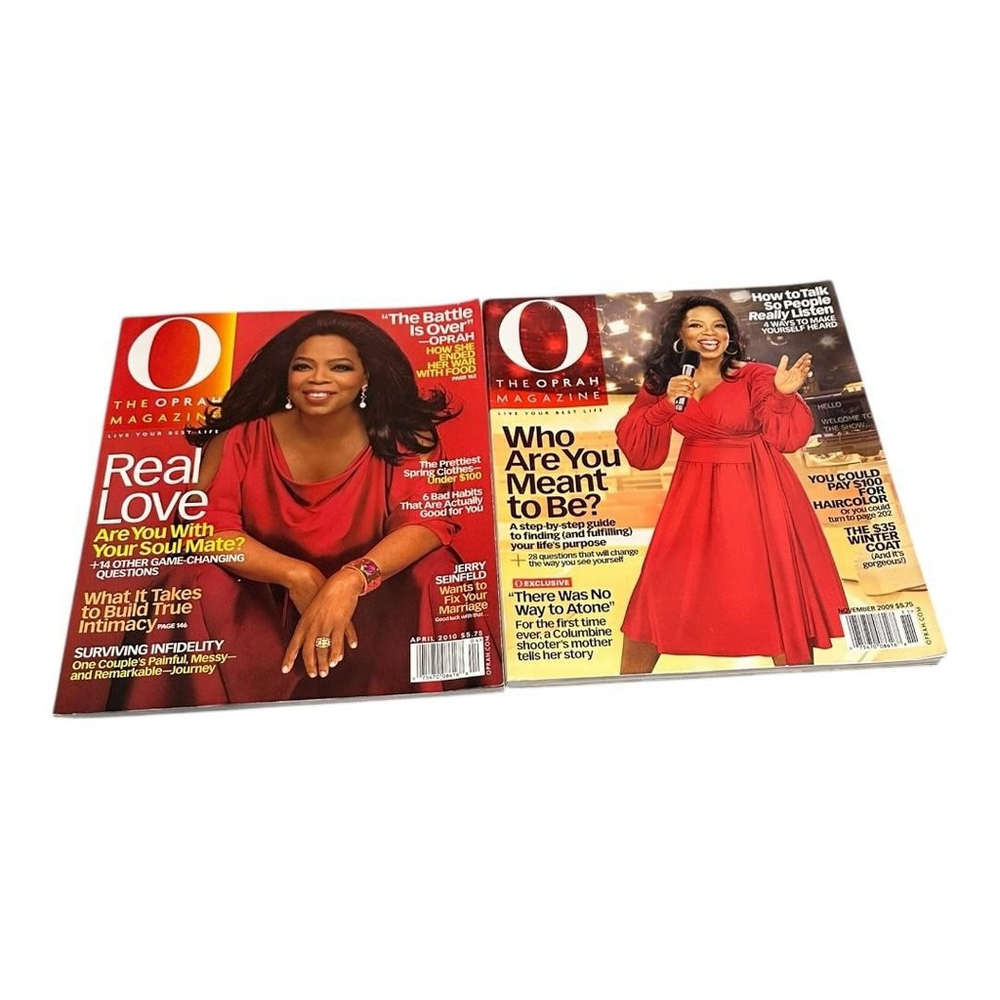 O The Oprah Magazine Lot 2 Real Love Who Are You Meant To Be Softcover Color